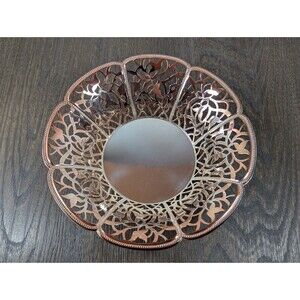 WMF Germany Art Nouveau Silverplated Bowl Ornate Floral Candy Dish Marked
